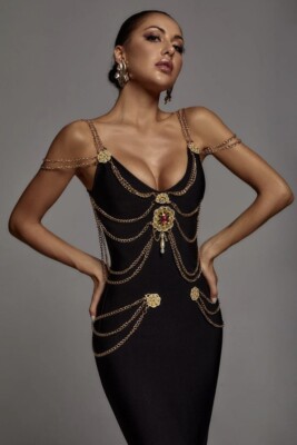 green emerald velvet dress Noir Dress - Elegant Velvet Gown for Evening Wear main image 1
