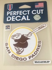 San Diego Padres Retro Logo Premium 4x4 Decal Vinyl Auto Home Sticker Baseball