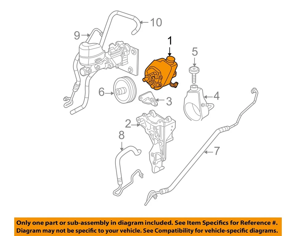 Bomba de dirección asistida usada se adapta a: Hummer H2 2004 6,0 grado A Foto 3 de 4