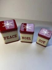 Holiday Nested Tins Peace, Noel Joy