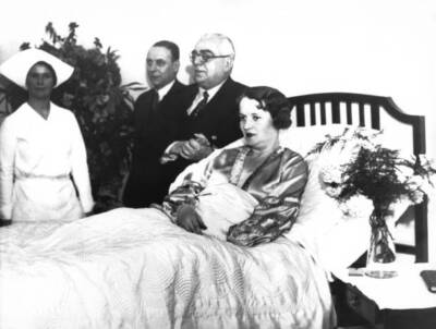 Prince Aga Khan III wife Begum Andree Josephine Carron January 25 - 1933 Photo