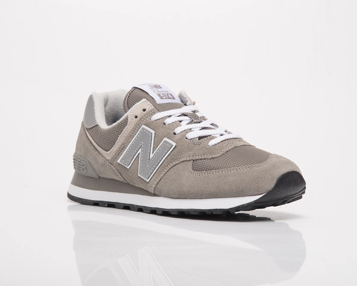 New Balance 574 Women's Grey White Low Casual Athletic Lifestyle Sneakers  Shoes