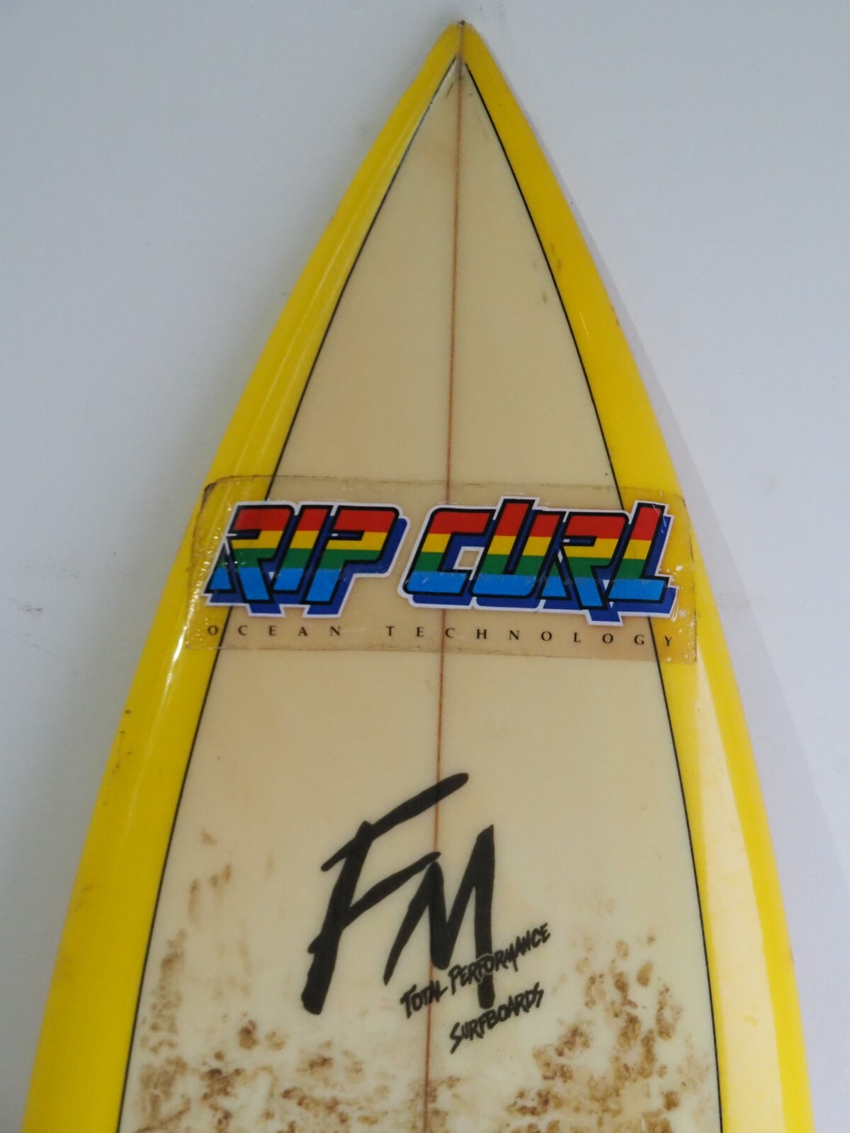 Vintage FM Three Fin Total Performance Surfboard Torquay Ripcurl