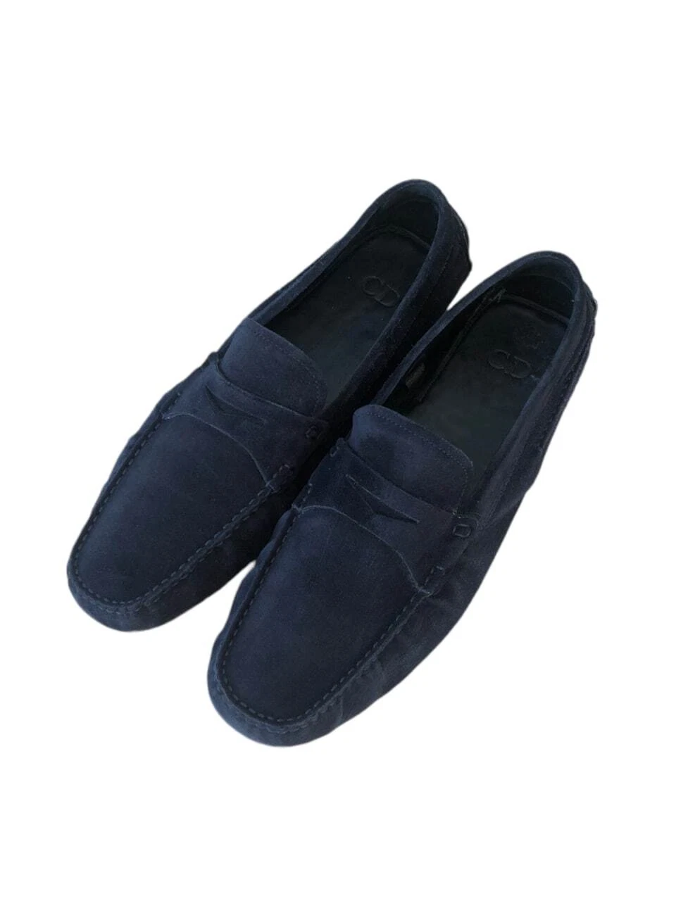 CD Christian Dior Homme Marine mocassins en daim 13H V Homme EU 43