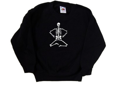Halloween Skelett Kinder Pulli