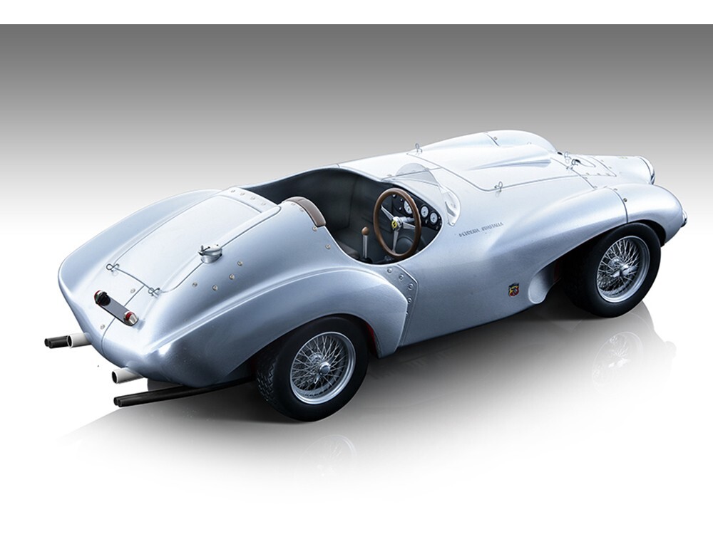 1953 FERRARI 166MM ABARTH SILVER PRESS VERSION 1/18 MODEL