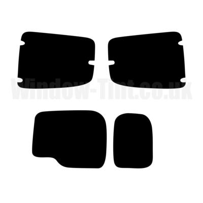 Pre Cut Window Tint for Fiat Fiorino Combi 2007+ 5% Limo Black Rear Tinting Film