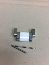 STAINLESS STEEL /CERAMIC MICHELE LINK 18 MM INCLUDE PIN AND TUBE