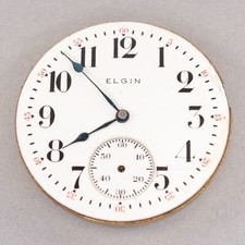 Elgin 16 Size Pocket Watch Movement - RC2201