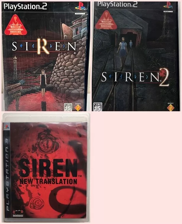 Siren 1 2 New Translation Lot 3 Set Sony Playstation PS2 PS3 Games