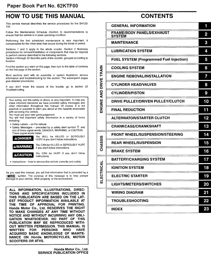 Honda SH150i SH150 i SH 150 i Service Repair Workshop Manual USB 2009 - Image 2 of 4