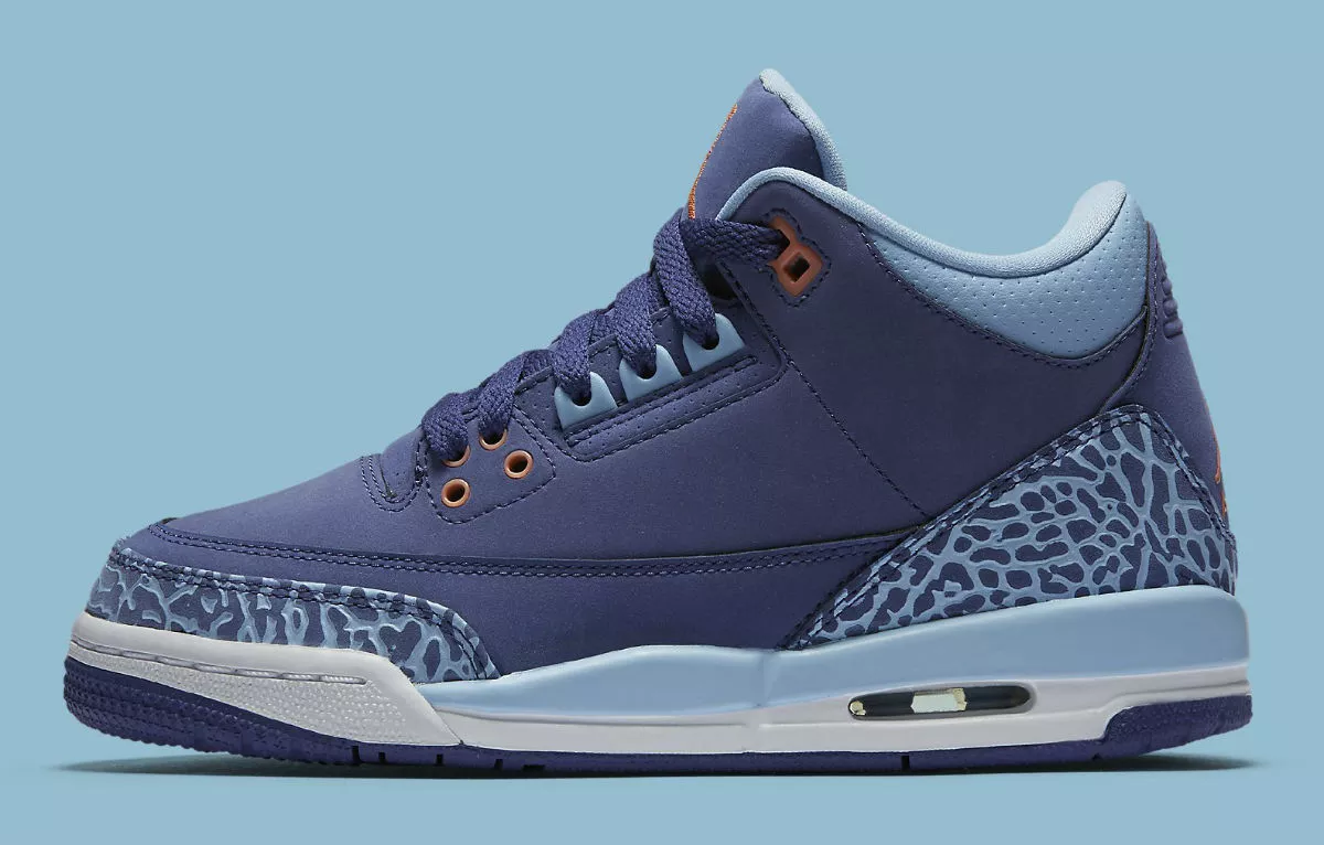 Nike Air Jordan 3 III Purple Dust Blue Cement Elephant Atomic Pink sz 9.5 | eBay