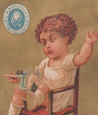 MAGNOLIA HAM  BABY TRADE CARD ~ LOUISVILLE KY, McFERRAN, SHALLCROSS & CO.  C90