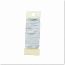 22Gauge White Floral Wire - 1 Roll 38 Yards for Wreaths, Bouquets, and DIY Wed