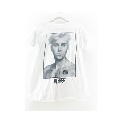Justin Bieber Sorry Purpose Tour T-Shirt Band Tee White size M | eBay
