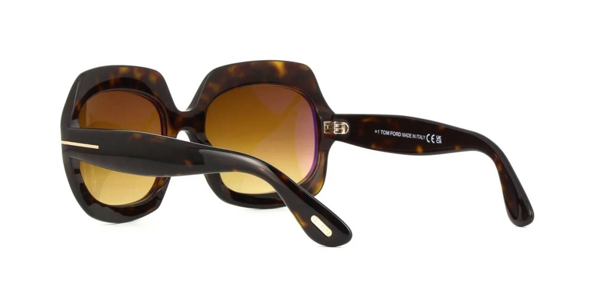 Tom Ford Ren FT1155 52F Square Sunglasses - Havana/Brown Amazon.com: Tom Ford Esme Brown Square Ladies Sunglasses  main image 3