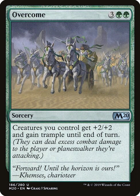 Overcome Foil Core Set 2020 186 NM MTG