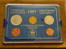 SCHWEDEN Sweden 1997 Kursm&uuml;nzensatz KMS SEALED MINT SET OVP &middot; KM#MS86