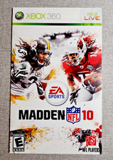 Madden NFL 10 Instruction Booklet - Instruction Booklet - Manual Only - Xbox 360