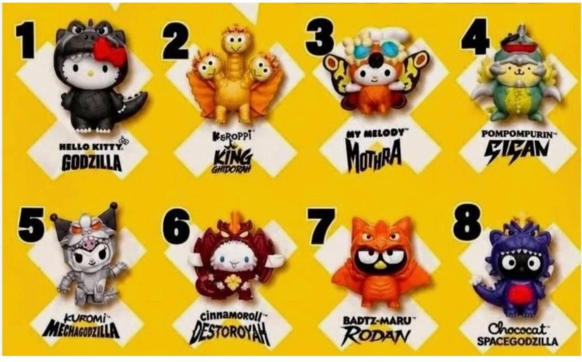 2026 McDonald's Hello Kitty Godzilla Happy Meal Figure and box | eBay