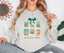 Felpa da donna Just One More Chapter Christmas Book Lover maglione da donna