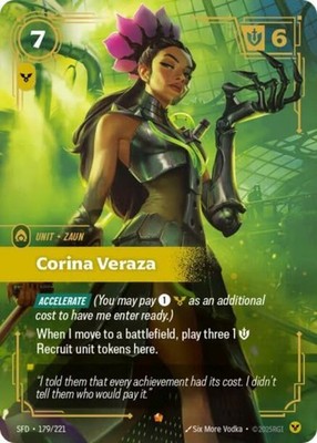 1x Corina Veraza - 179/221 - Epic - Foil NM-Mint Riftbound TCG: Spiritforged Rif