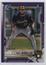 2021 Bowman Draft Chrome Purple Refractor 108/250 Alex Binelas #BDC-79 00gy
