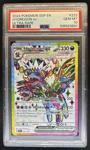 2024 Pokemon Surging Sparks Hydreigon Ex #223/191 PSA 10 GEM MINT