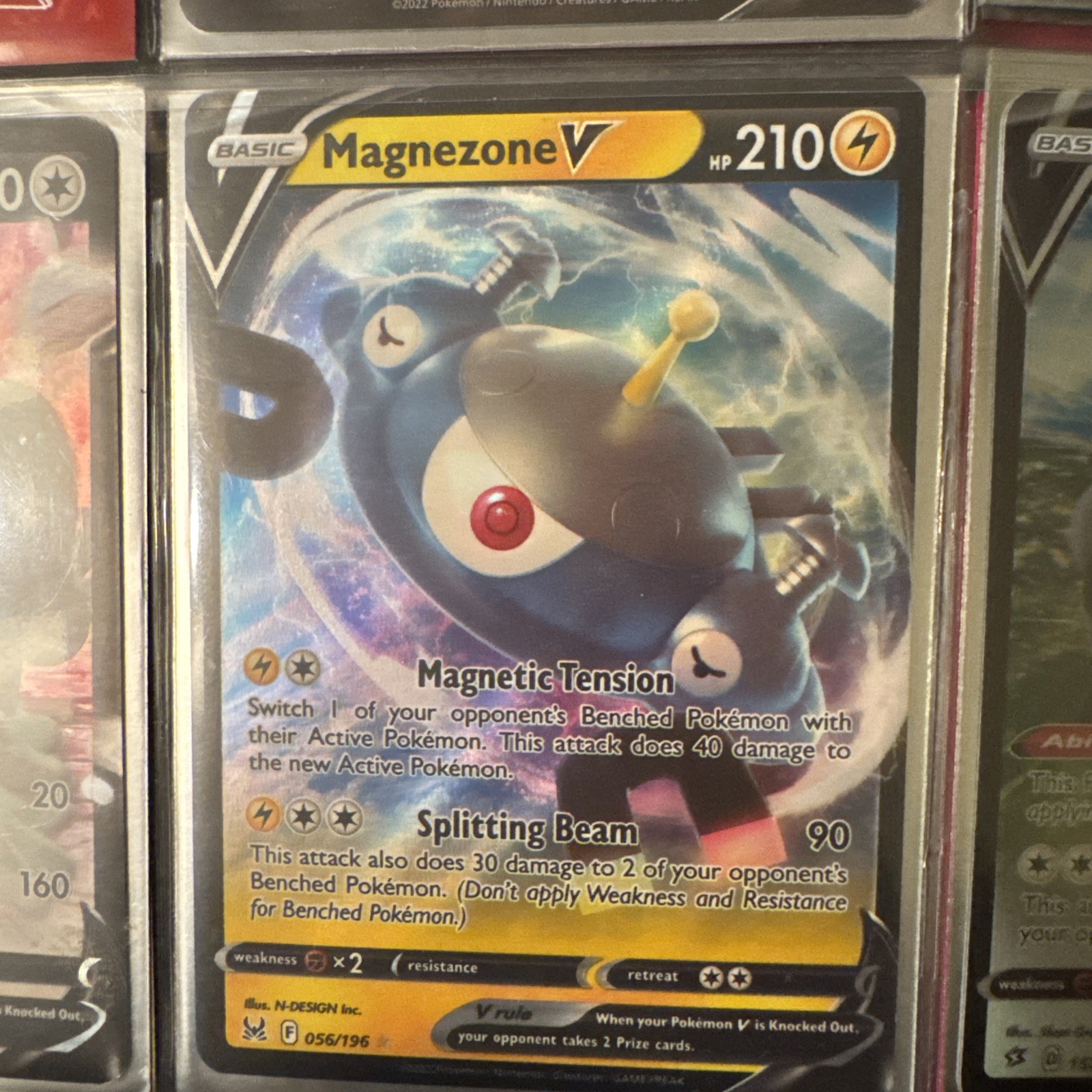 Magnezone V 56/196 Ultra Rare Lost Origin Pokemon TCG Near Mint