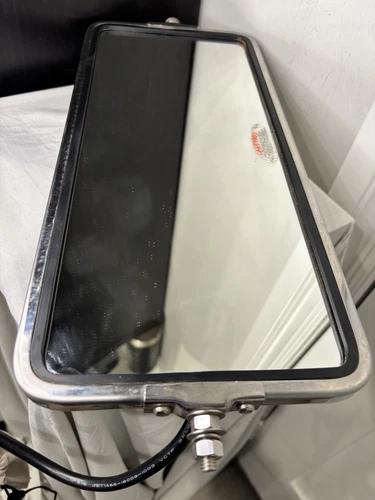 Stainless Mirror Heated With Indicator Peterbilt Kenworth Freightliner, 7”x16”