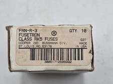 Bussmann Fusetron FRN-R-3 Lot of 10