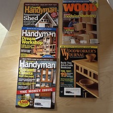 The Family Handyman, WOOD, Woodworker's Journal Magazine Lot DIY 2002-2009