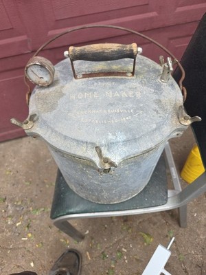 Home Maker 20.5 Qt. Cast Aluminium Pressure Cooker with Lid Untested
