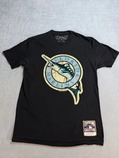 Florida Marlins Mitchell & Ness MLB Medium M Shirt Cooperstown Collection Black