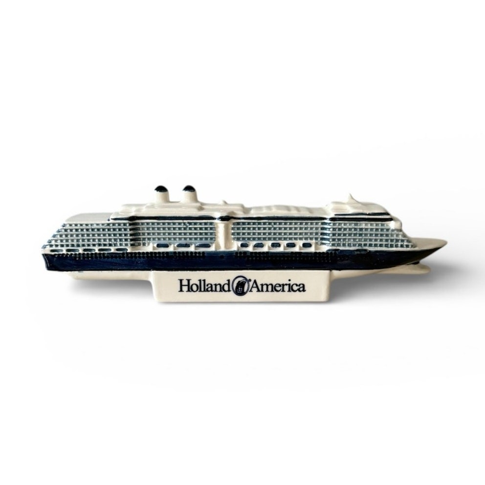 Holland America ms Westerdam Blue Delft Cruise Ship Model Royal Goedewaagen