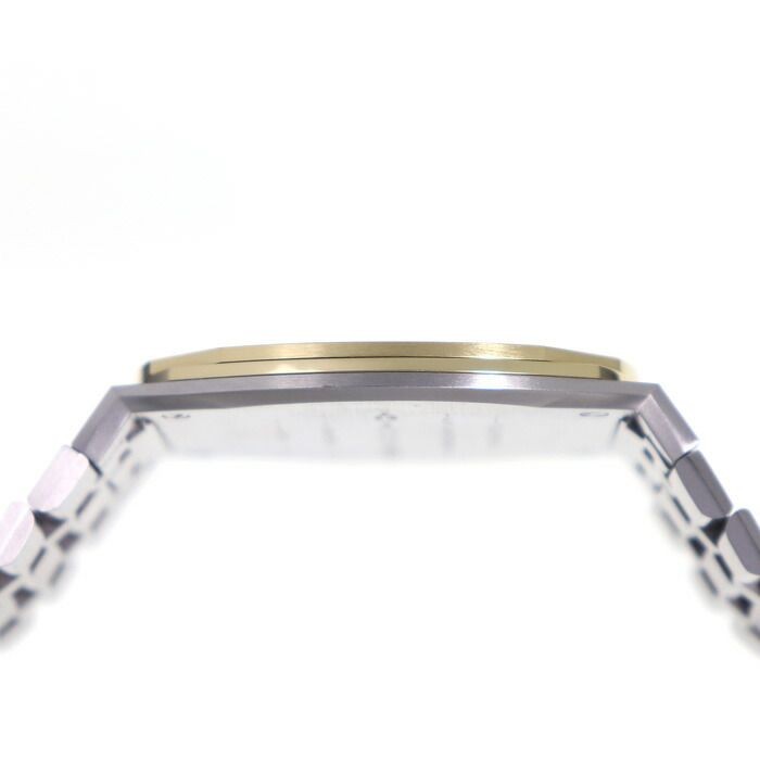 Gucci 25H Quartz Steel Gold Watch 38mm SS Bracelet 18K Gold Plated Used From Jap thumbnail 7