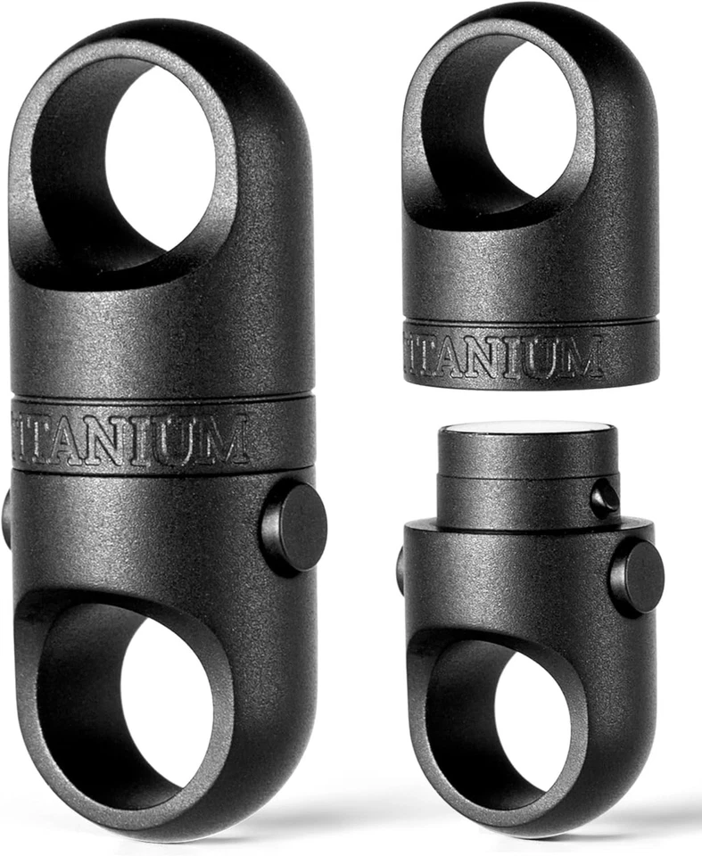 Llavero Magnético con Triple Diseño Anticaída, Titanio Foto 3 de 4
