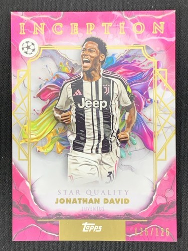 Jonathan David 2025-26 Topps Inception UCC Star Quality Magenta Foil /125 #68