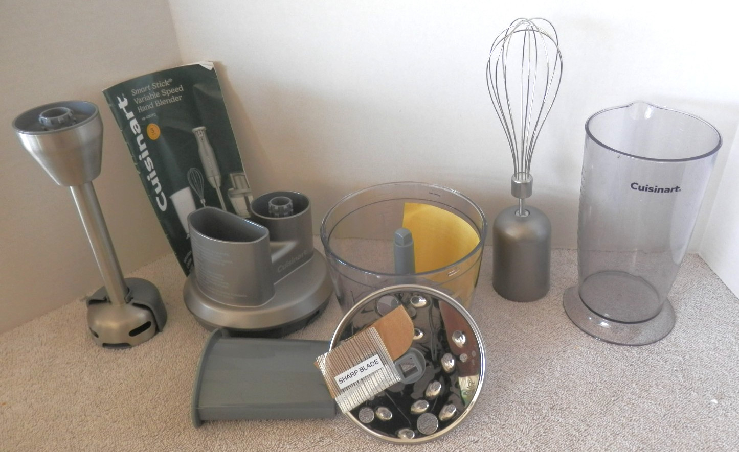 Cuisinart Smart Stick Hand Blender Accessories Only w/Manual