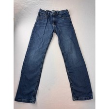 Wrangler Boys Classic Straight Jeans Size 12 Regular Medium Wash Stretch Denim