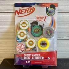 NERF Target Master Disc Launcher 7 PC Hasbro NEW
