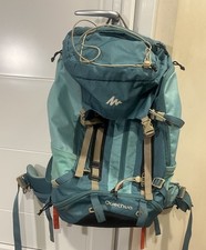 Quechua Forclaz 60L Backpack Trekking, Hiking, Camping, Festivals Turquoise