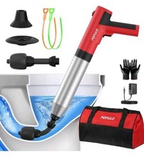 POPULO Cordless Toilet Plunger PPTA-8 Bathroom Sink Clog Tub Shower Z