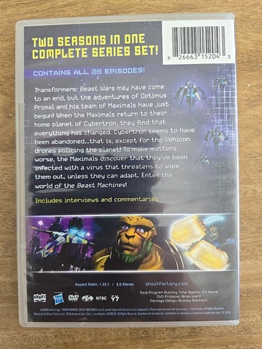 Transformers Beast Machines - The Complete Series - DVD - R1 - Vgc - Mint Disc! - Picture 2 of 6