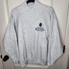 Wisconsin Eau Claire Sweatshirt Mens XL Gray Crewneck Pullover University Place