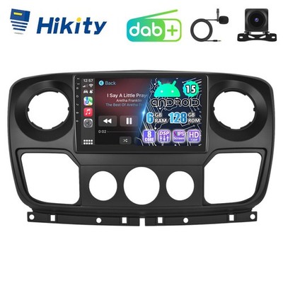 DAB+ 6+128GB Android15 Autoradio Für Opel Movano B Renault Master 3 Carplay GPS