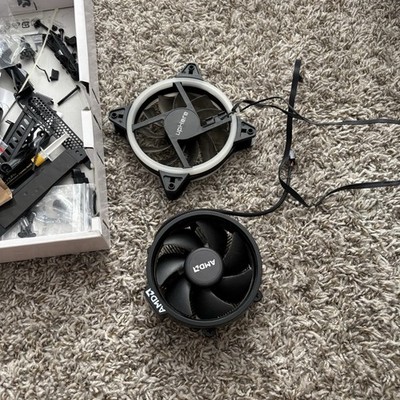 (LOT of 2)  AMD CPU Cooler Heatsink Fan - And Other Parts