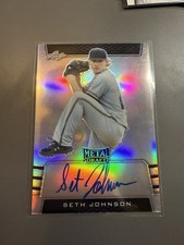 2019 Leaf Metal Draft Silver Refractor SETH JOHNSON Phillies 10/50 AUTO