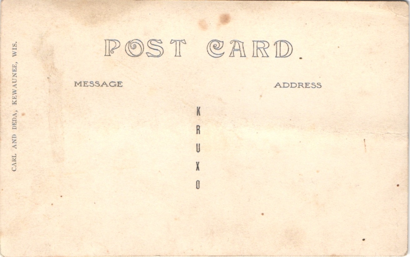 WORK CREW c1910 kewaunee wi real photo postcard rppc wisconsin occupation