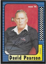 David Pearson 1991 MAXX #169 Autograph Auto
